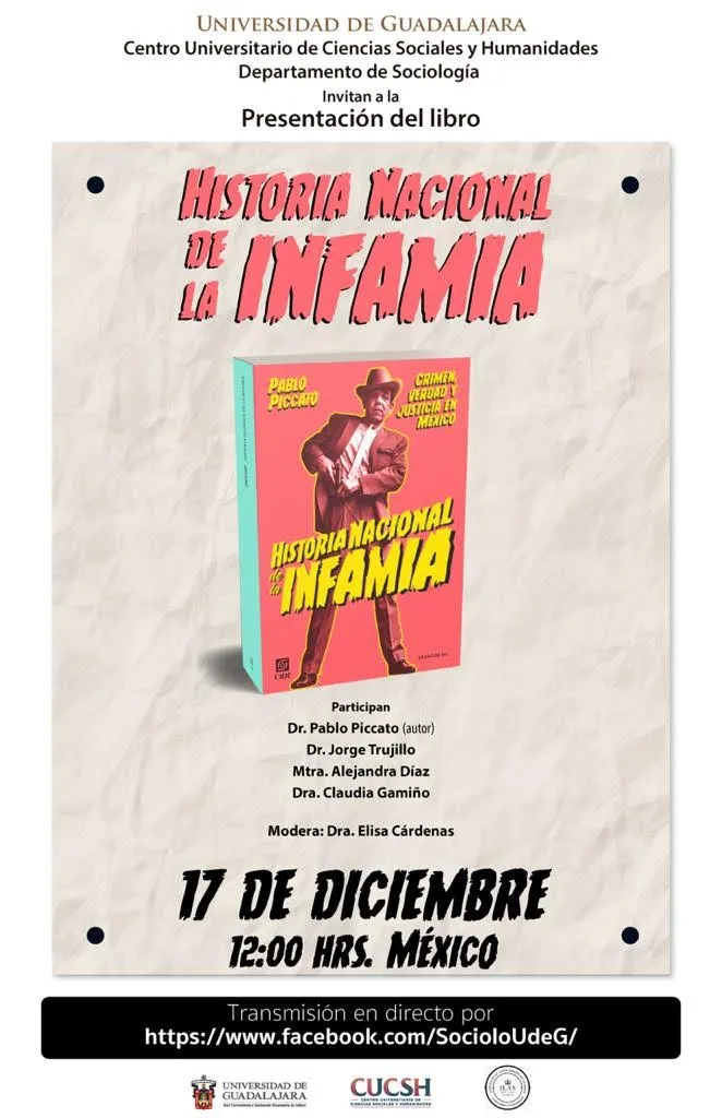 Poster for the event: Historia Nacional De La Infamia.