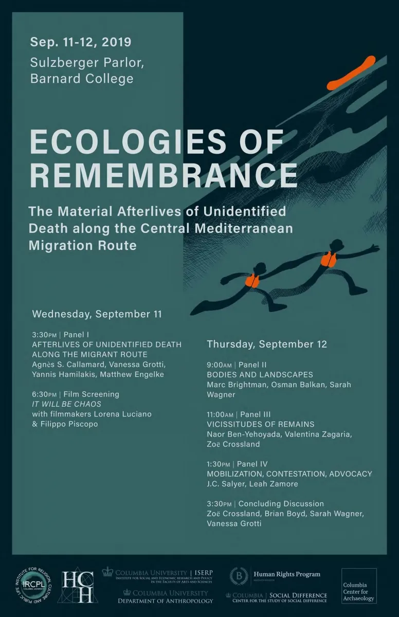 Poster for the event described below.
