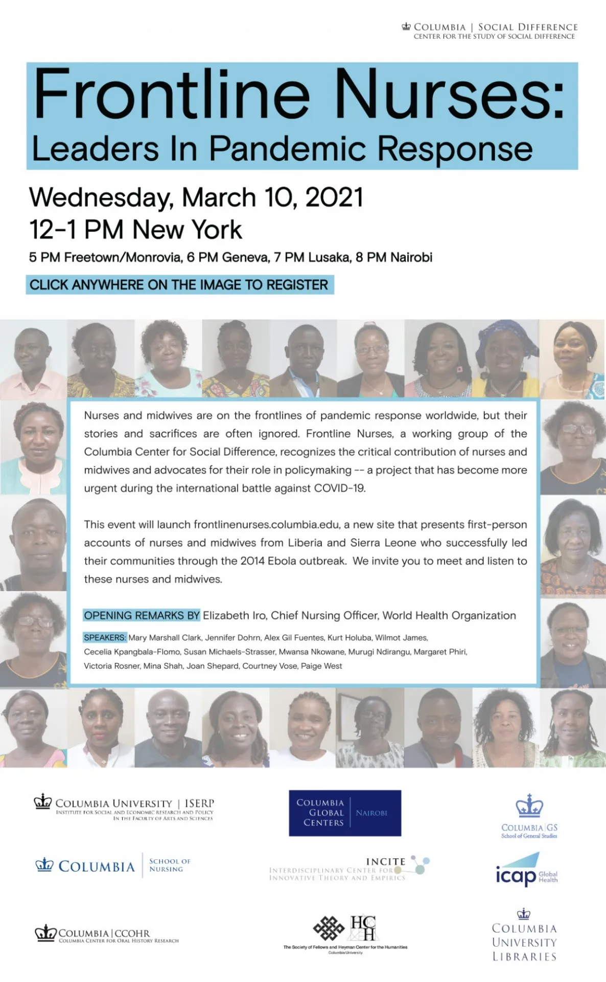 Poster for the event described below.