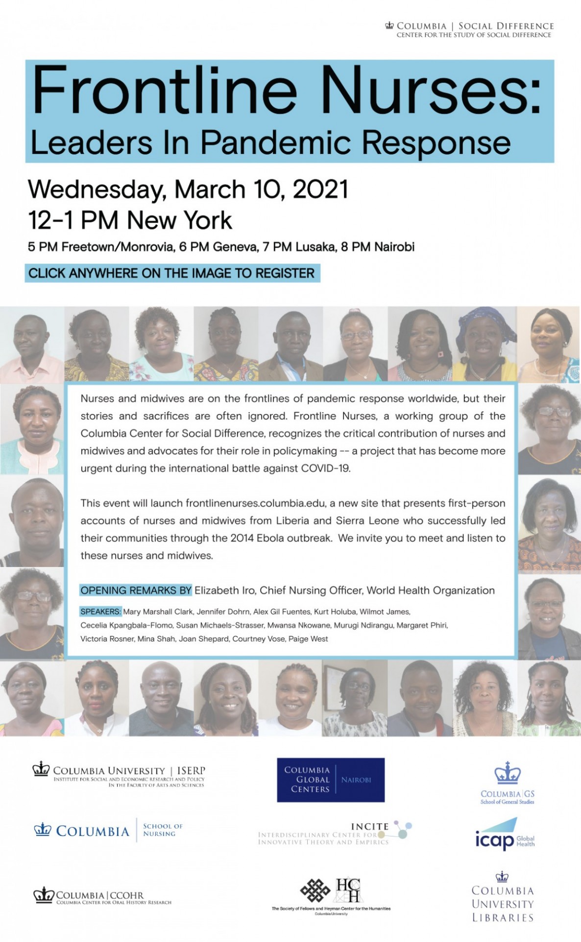 Poster for the event described below.