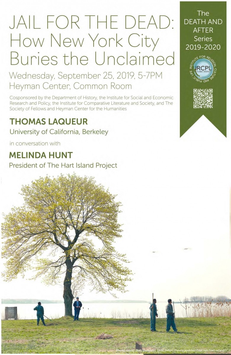Poster for the event described below.