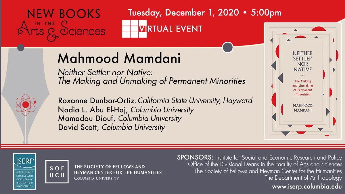 Poster for the event described below.