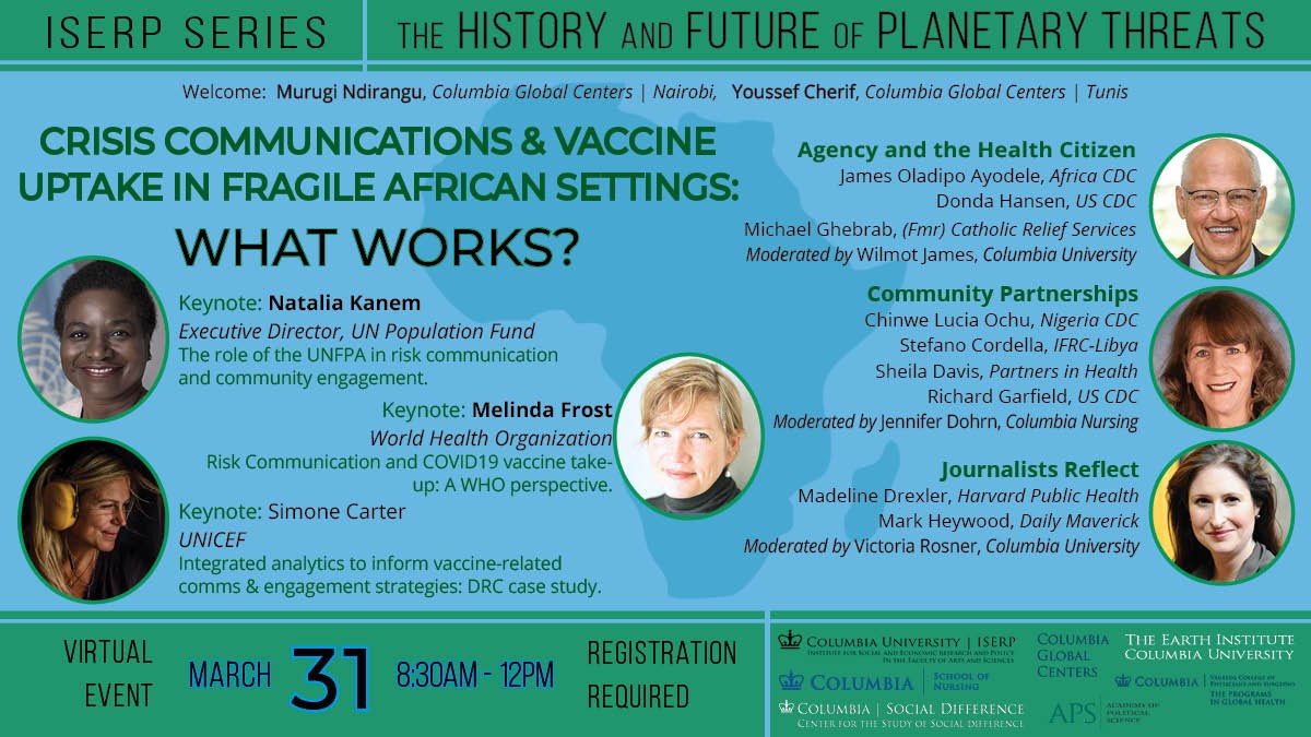 Poster for the event described below.