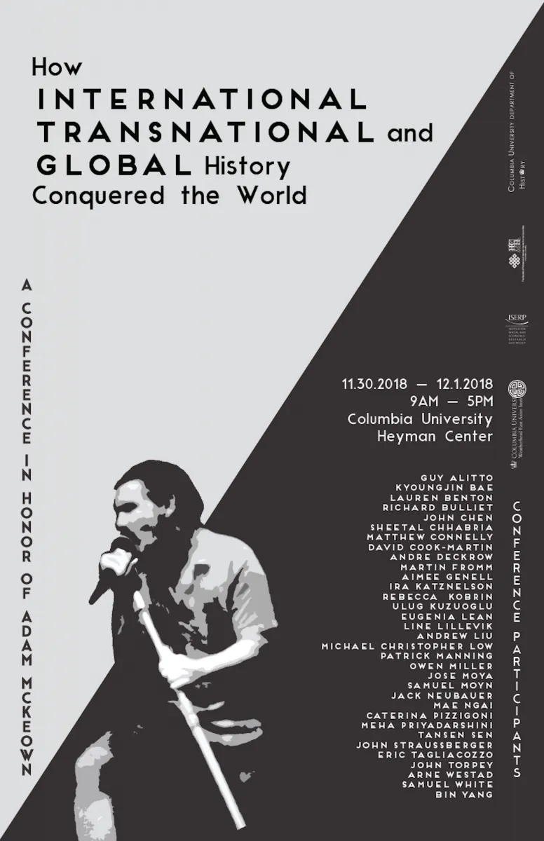 Poster for “How International, Transnational, and Global History Conquered the World”.