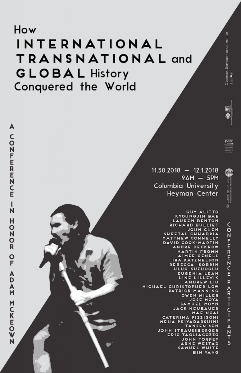 Poster for “How International, Transnational, and Global History Conquered the World”.