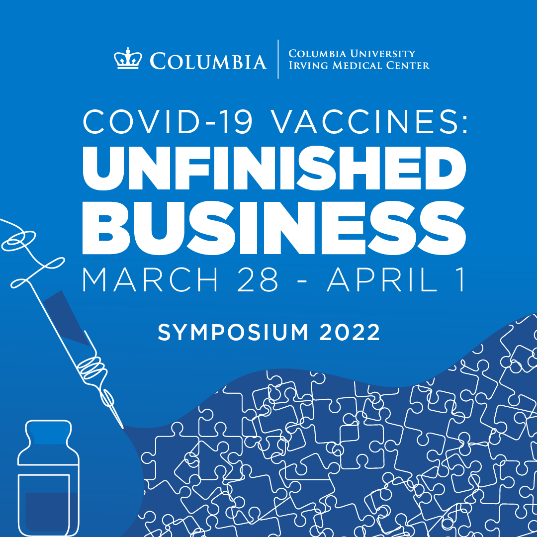 A poster for Covid-19 vaccines: Unfinished Business.