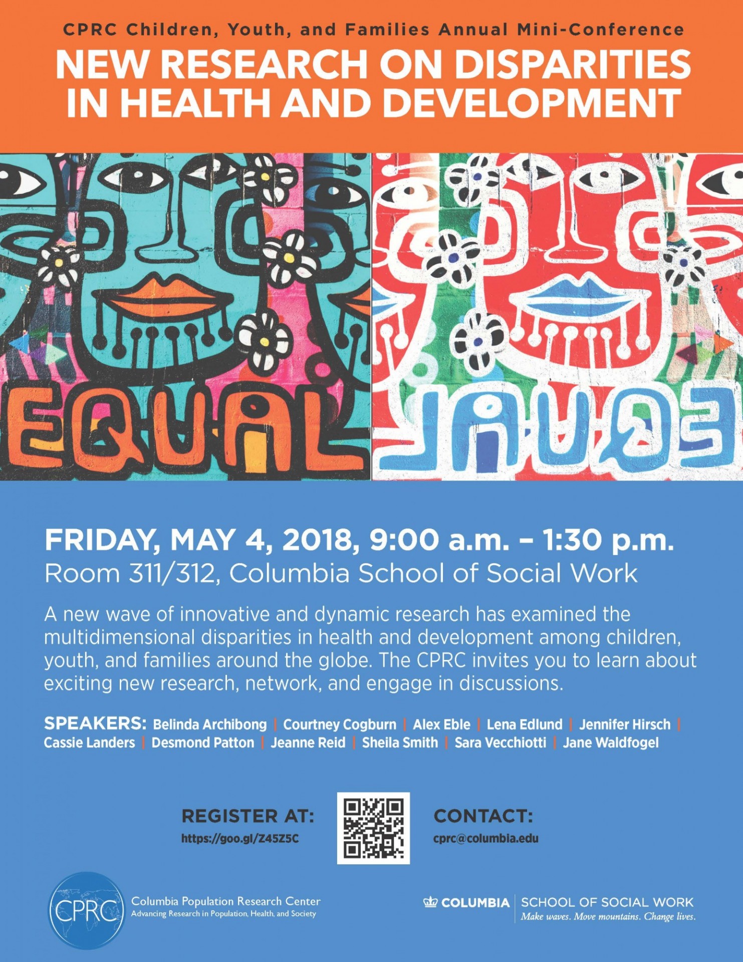 Poster for CPRC's Children, Youth, & Families Annual Mini-Conference