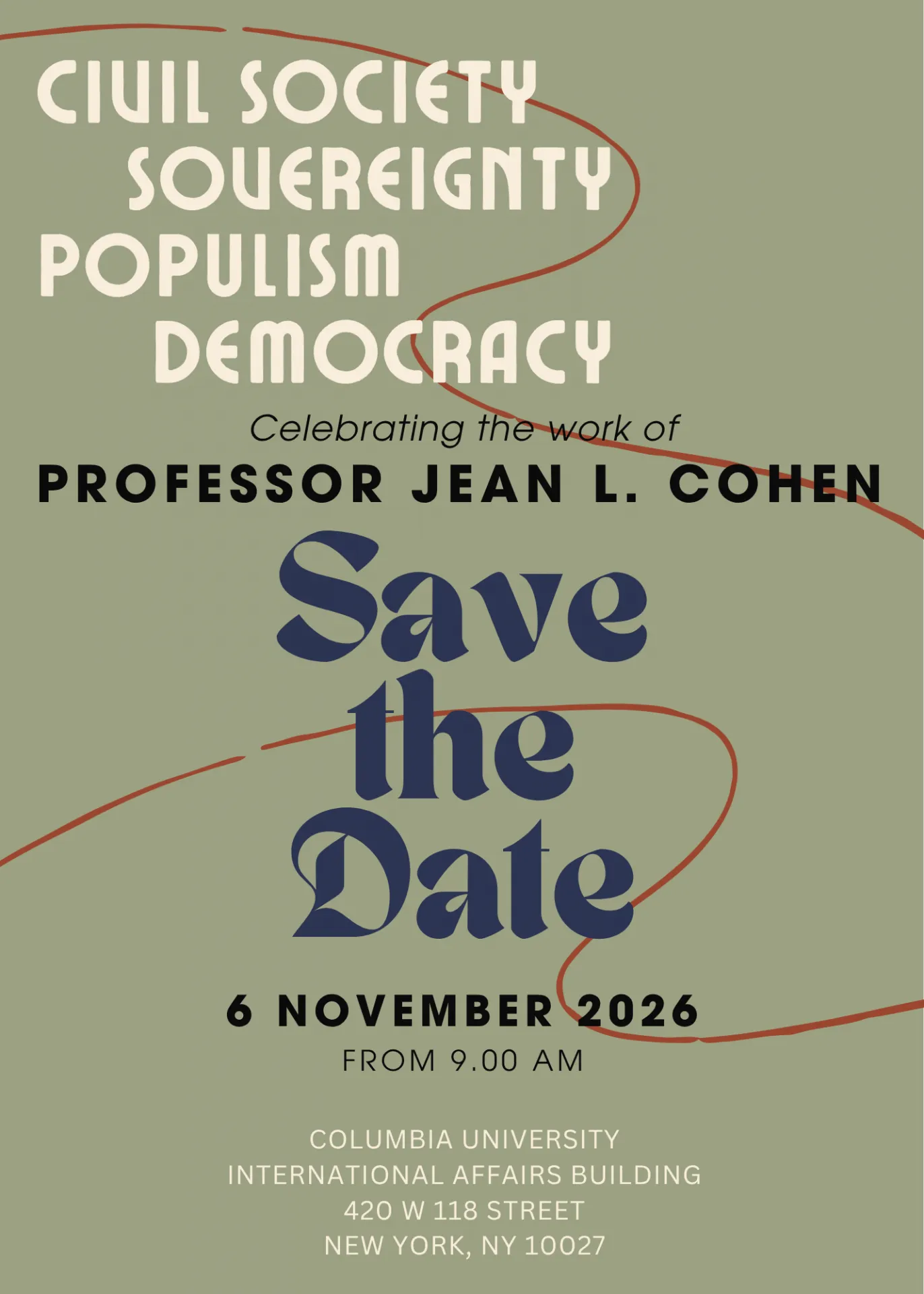 Poster promoting the event
