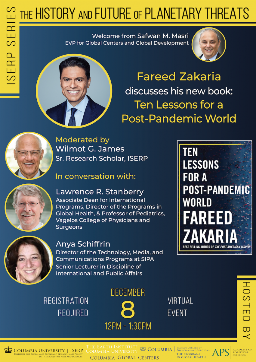 Poster for the event described below.