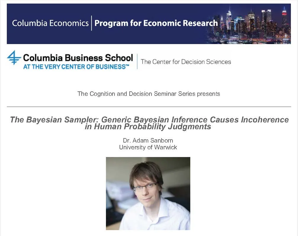Poster for the event described below.